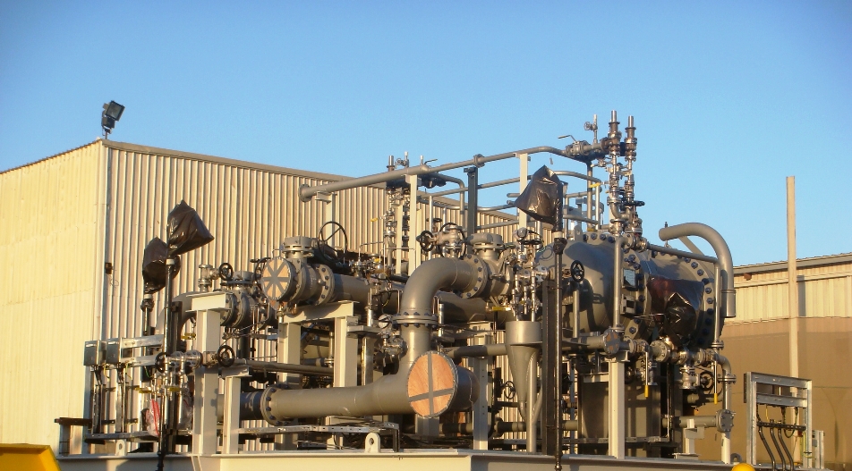 Deoiler Skid Package with Two Deoiler Pressure Vessels
